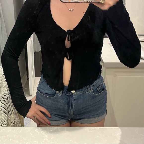 GARAGE black tie top - Picture 4 of 4